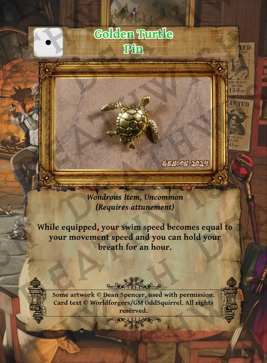 Golden Turtle Pin