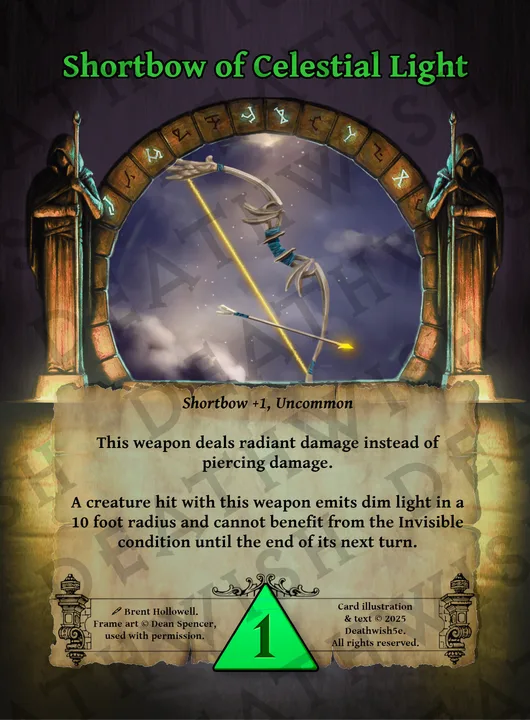 Shortbow of Celestial Light