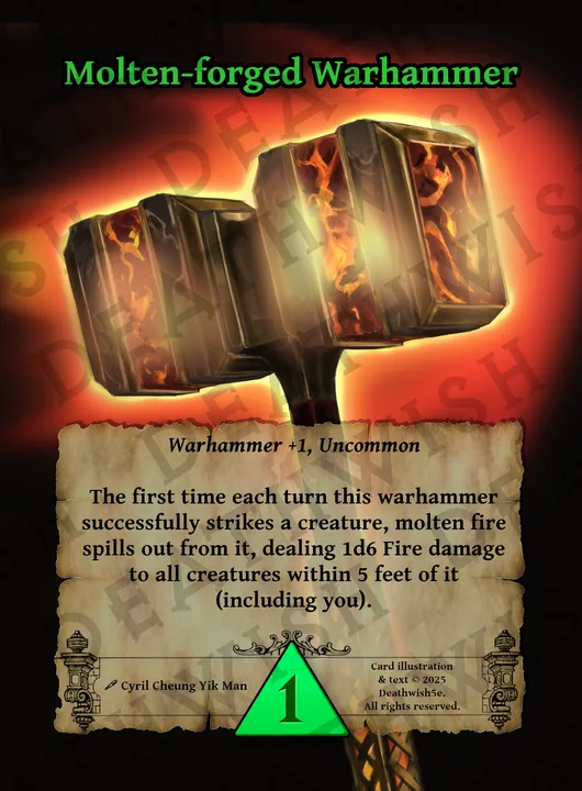 Molten-forged Warhammer