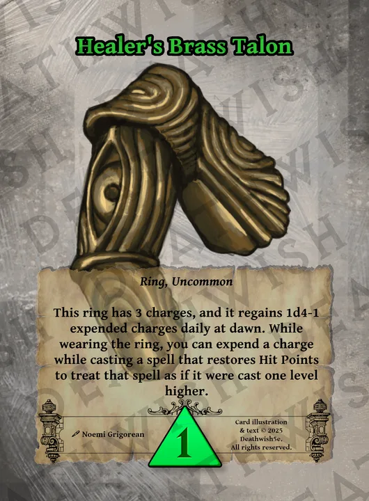 Healer's Brass Talon