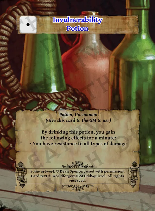 Invulnerability Potion