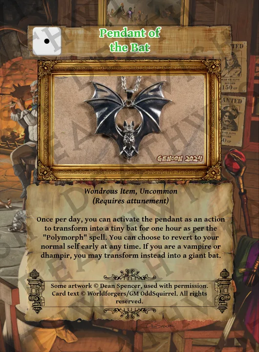 Pendant of the Bat