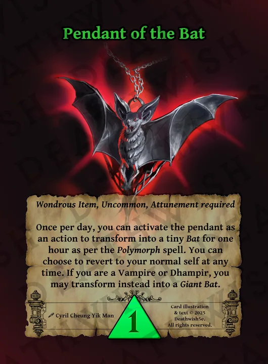 Pendant of the Bat