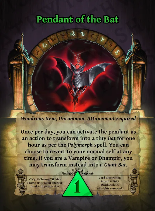 Pendant of the Bat