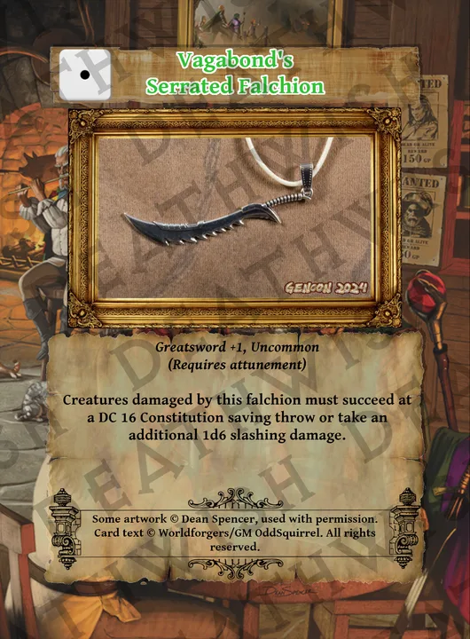 Vagabond's Serrated Falchion