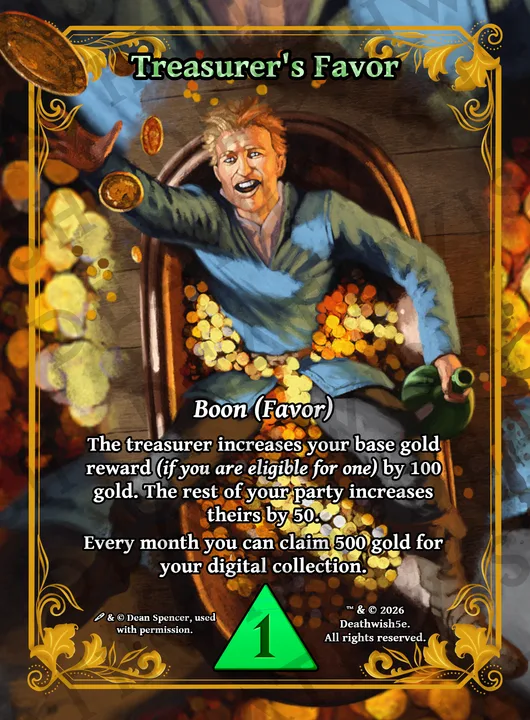 Treasurer's Favor