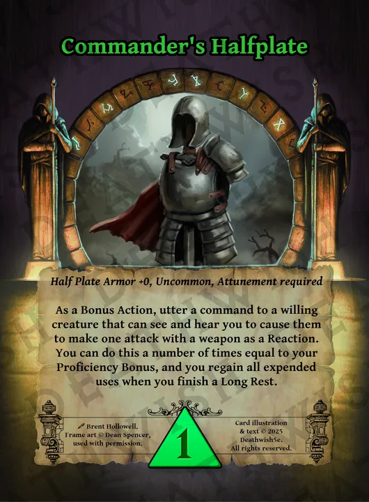 Commander's Halfplate