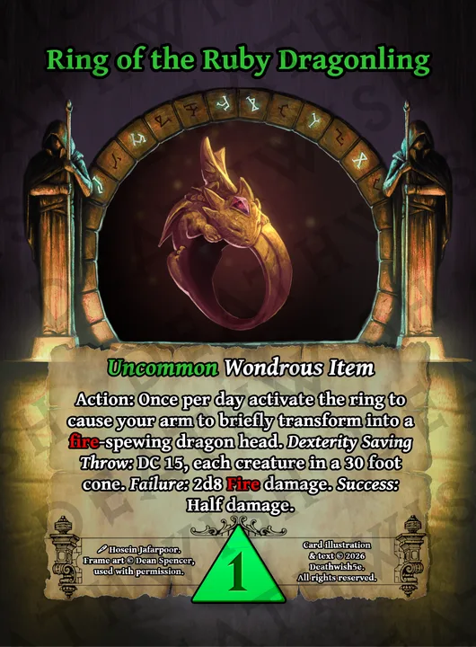 Ring of the Ruby Dragonling