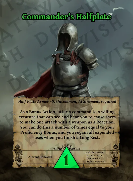 Commander's Halfplate