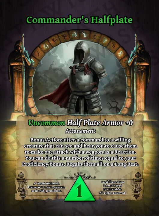 Commander's Halfplate