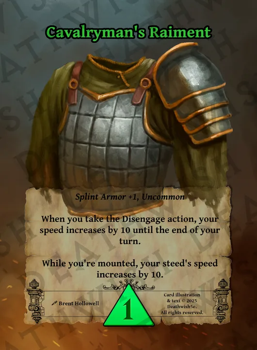 Cavalryman's Raiment