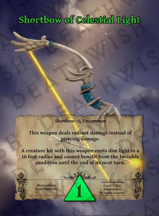 Shortbow of Celestial Light