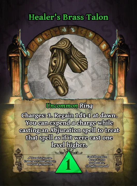 Healer's Brass Talon